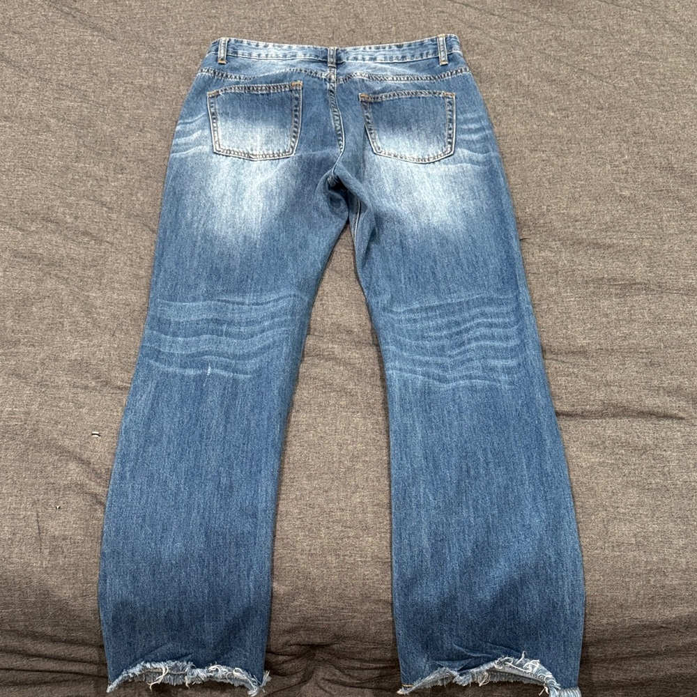 POL Straight Jeans with Colorful Patchwork - Picture 2 of 3